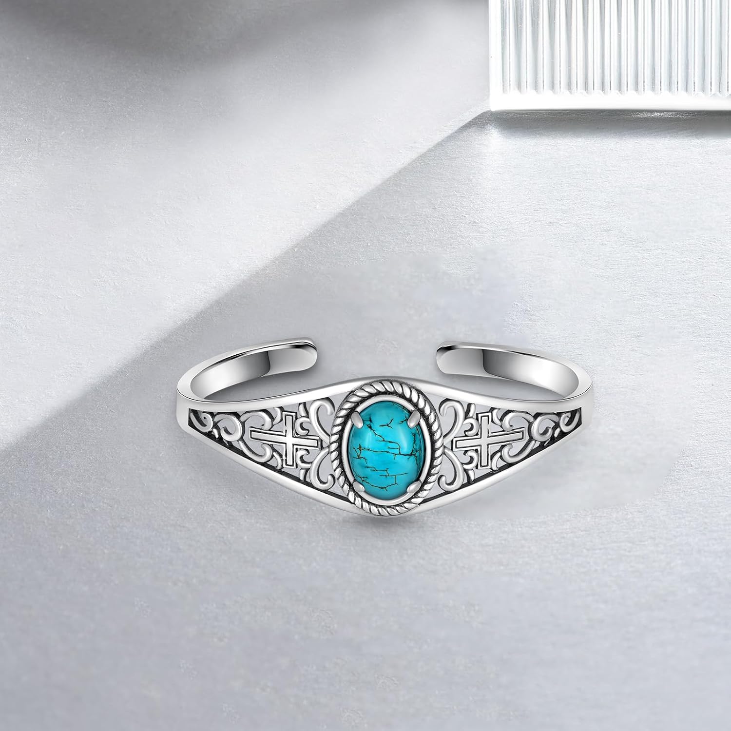 Genuine Turquoise Bracelet for Women 925 Sterling Silver Real Turquoise Cuff Bracelet Vintage Western Jewelry for Women