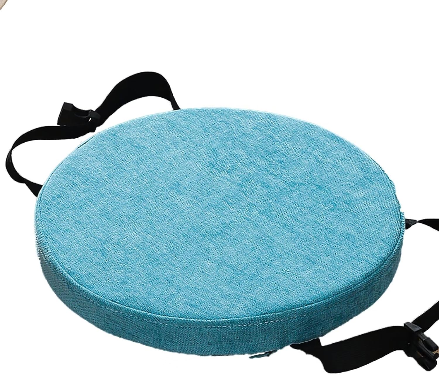 Round Chair Cushions 13 Inch with Ties, 13 Inch Round Seat Chair Stool Cushion Pad, Anti-Slip Thick Soft Chair Pad, Elastic Bar Stool Chair Cushions for Pub High Metal Chairs Blue