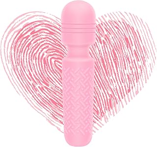 Rechargeable Mini Wand Massager, Adult Sex Toys - G Spot Vibrators, Clitoris Vibrator Stimulation, Dildo, Small Cordless Hand-held Massager, Quiet, Waterproof Adult Toys for Women (Pink)