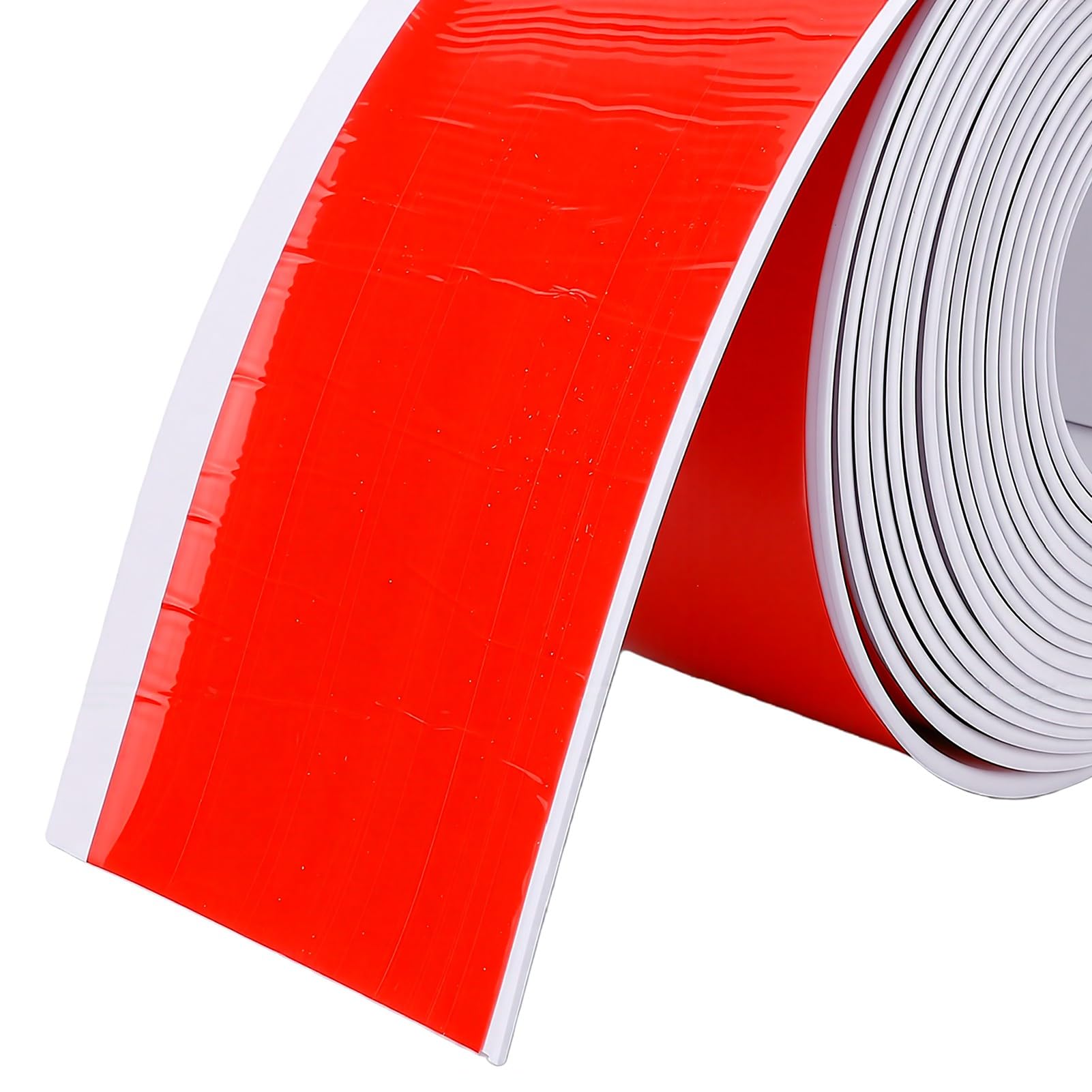 Samoprzylepne Elastyczne Listwy Przypodłogowe z PVC | 3,94in x 19,69ft listew podłogowych do kuchni i łazienki do przyklejenia