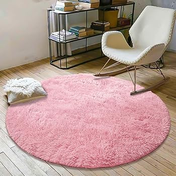 Amazon Com Yoh Super Soft Round 4x4 Feet Area Rugs For Bedroom Kids Rooms Living Room Playroom Fluffy Boys Girls Baby Kids Children Rugs For Bedroom Home Nursery Decor Yoga Mats For Women