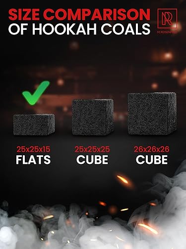 Miniatura 80 de Cachimba carbón de carbón de coco – Paquete XL 84 unidades y 2.6 lbs (2.6 libras) – Calidad premium 0.984 in (1x1x1 in) – 100% carbón de coco