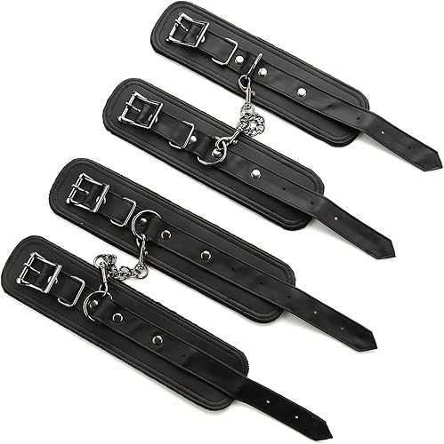 Miniatura 9 de Sovyime Barra separadora portátil plateada de 2 piezas con 4 correas ajustables de piel rosa, guía de ejercicios para pilates, ayuda deportiva,