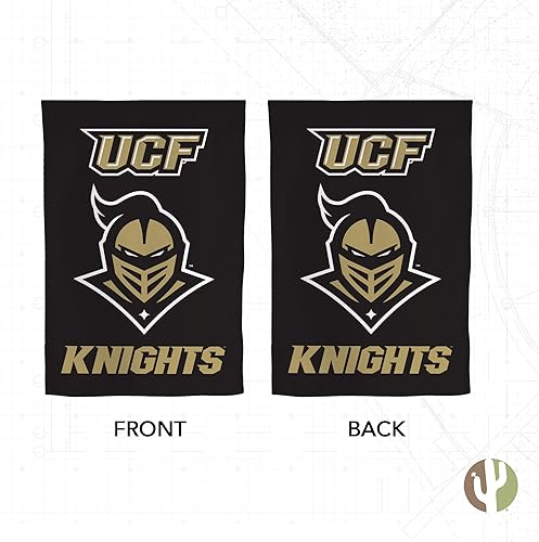 Miniatura 2 de Desert Cactus Bandera de jardín UCF de la Universidad de Florida Central, 19 x 12 pulgadas, bandera de los Caballeros Dorados de la Florida, para