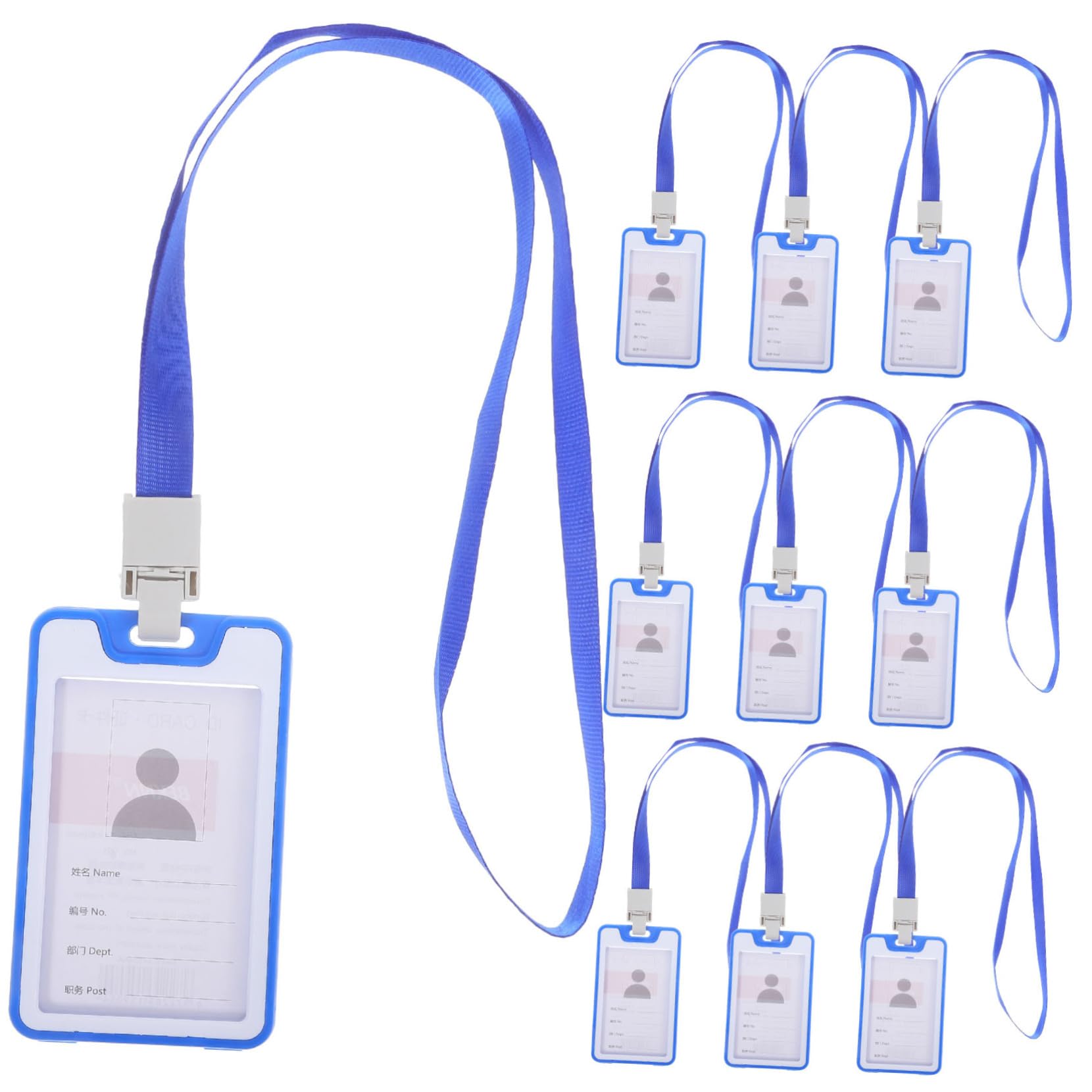 SHINEOFI 30stücke Id Kartenhüllen Mit Lanyard Wiederverwendbare Ausweishüllen Für Mitarbeiter Studenten Und Veranstaltungen Transparente Kartenhalter Teilig