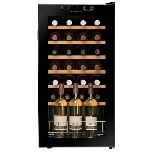 28 Bottle Freestanding Wine Cooler DX-28.88KF Black