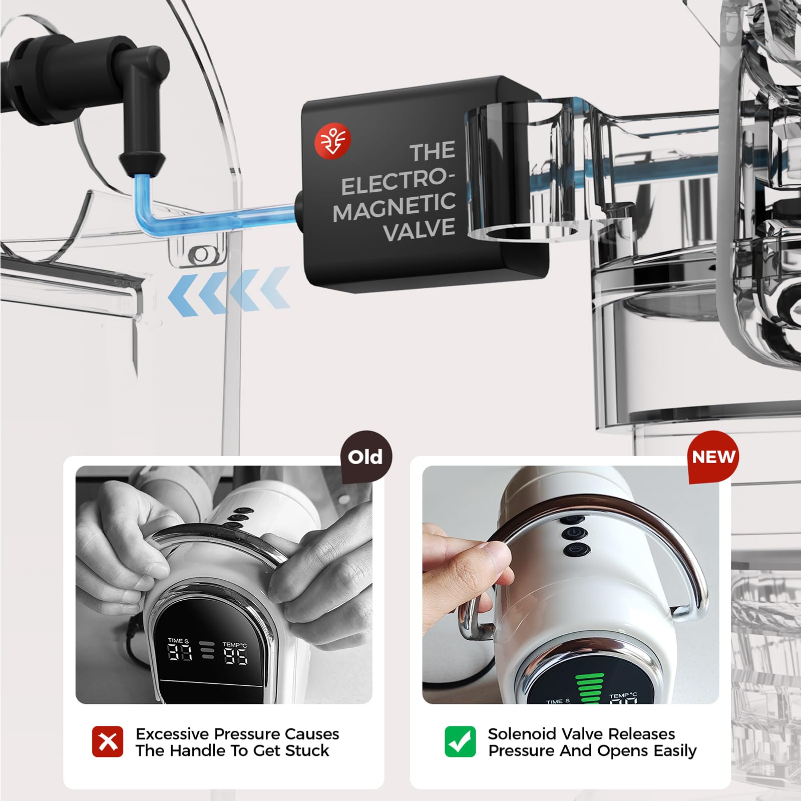 CAFELFFE MK-609S - Macchina da caffè a capsule, 6 in 1, 7 impostazioni dell'acqua e funzione di infusione calda/fredda, 19 bar, compatibile con NES Original/DG/ESE/capsule K-Cup/tè/caffè macinato