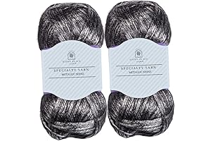 Metallic Shine Yarn | Bulky, Wool Yarn, for Knitting and Crochet