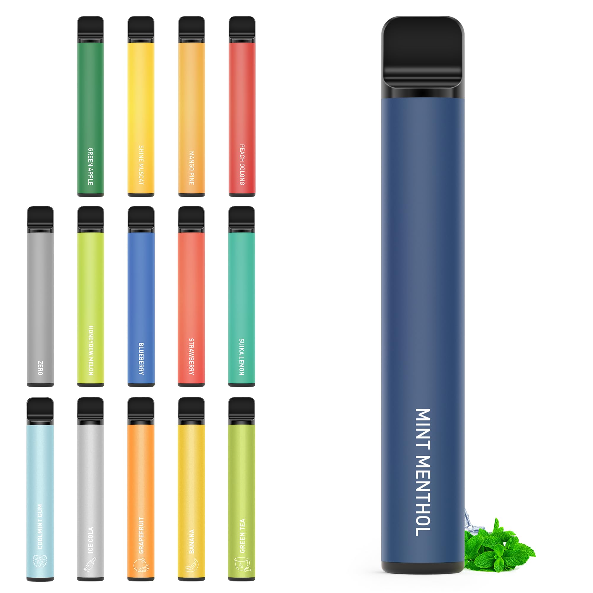Amazon | KINOE 電子タバコ 使い捨て ミントメンソール VAPE 1500回