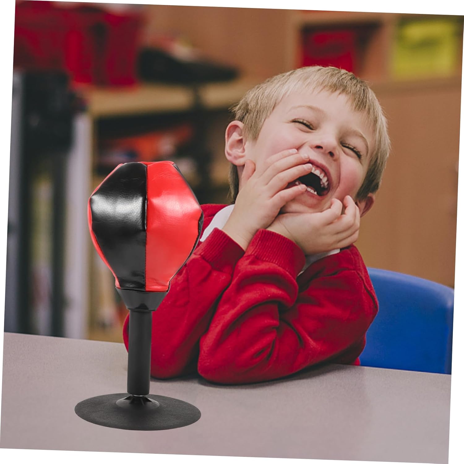 Totority Boxing Speed Reaction Ball Desktop Punching Bag Hand-Eye Coordination Trainer Portable Training Ball Reaction Training