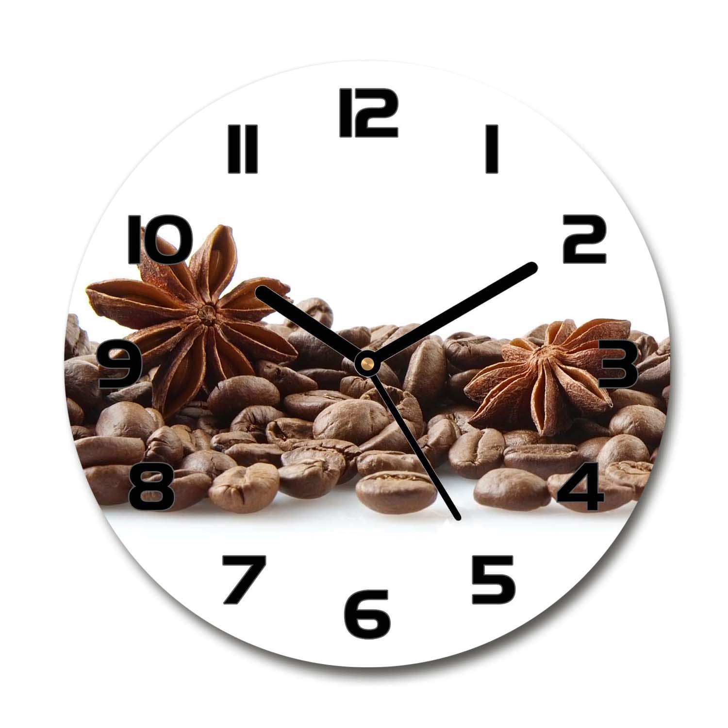 Horloge en verre cannelle pour une ambiance de salon chaleureuse et design