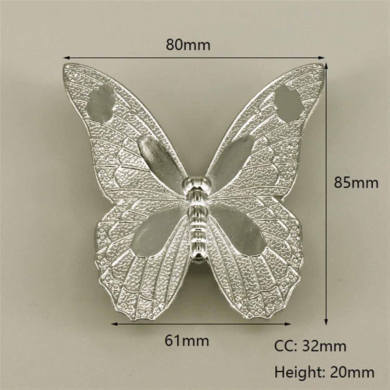 Retro Shape Drawer Cabinet Handle Furniture Knob Handware Zinc Alloy Cupboard Wardrobe Pull Handle 1Pcs Furniture Accessories (Color : Silver L)