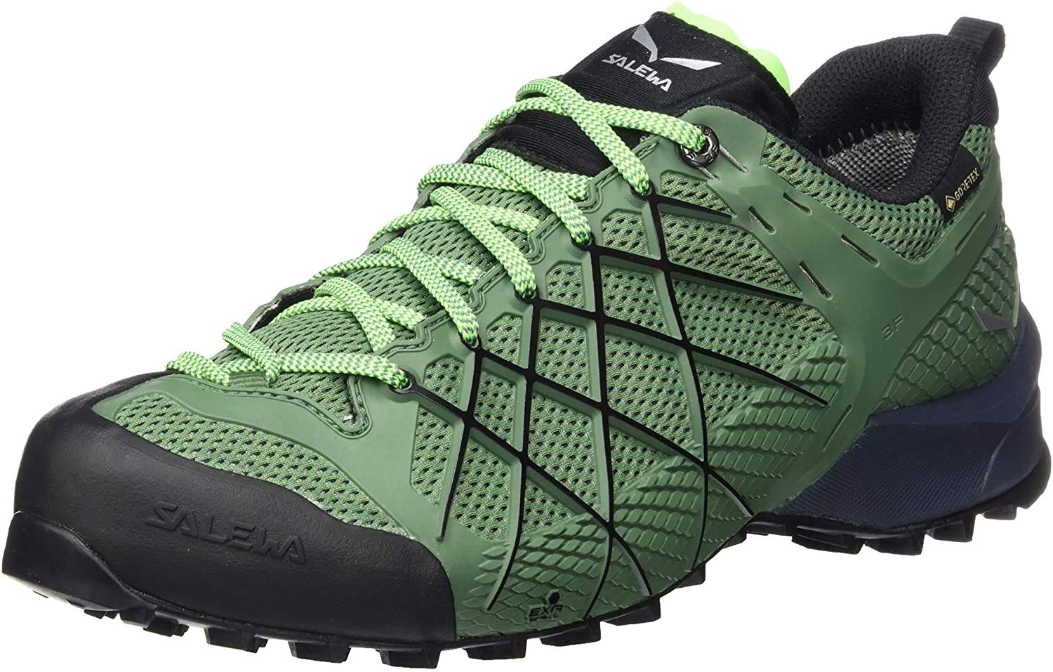 Salewa Men's MS Wildfire Gore-TEX Low Rise Hiking Shoes, Myrtle/Fluo Green 5949