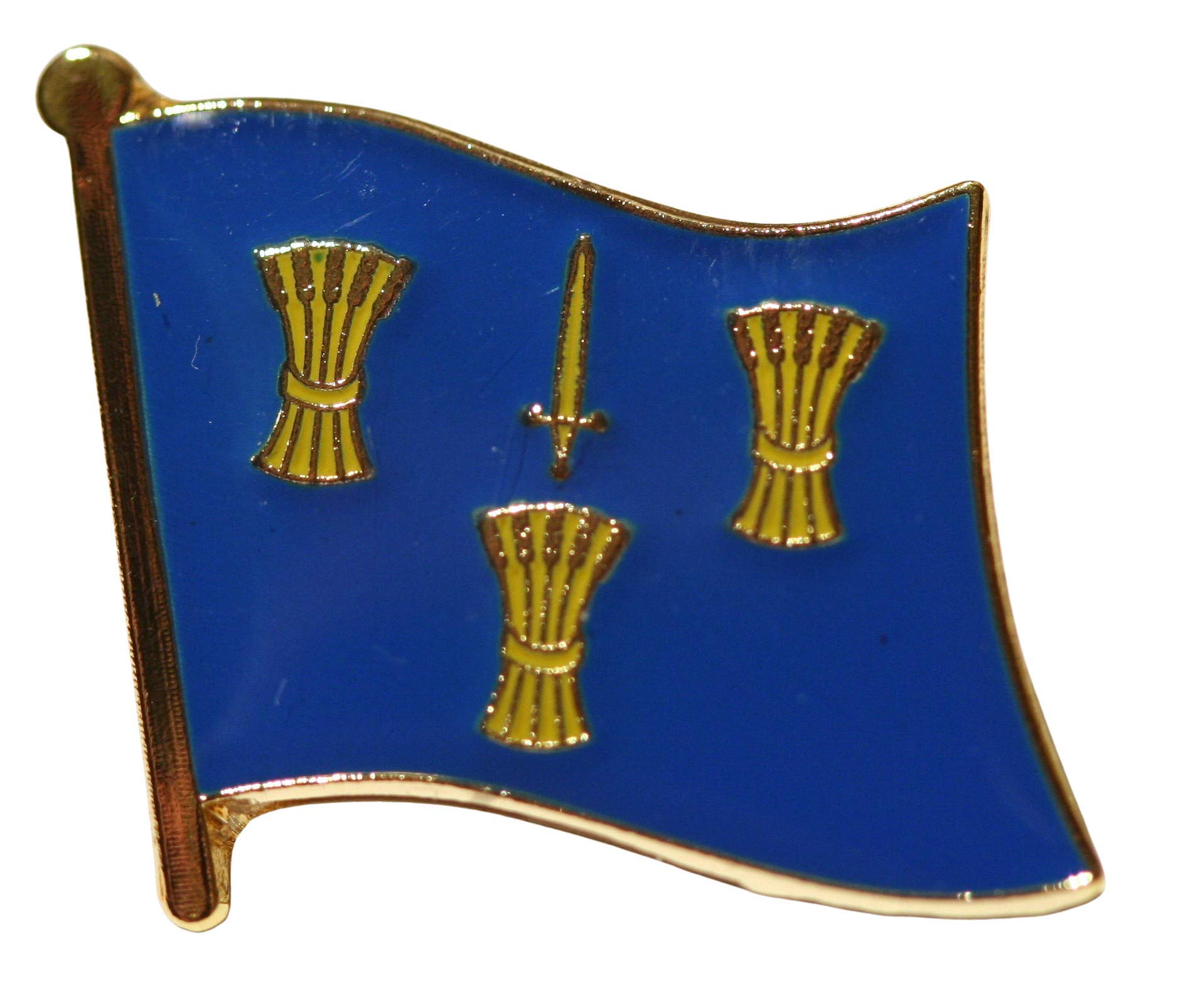 Buxton's Badges Men's Multiple Cheshire County Flag Pin Badge