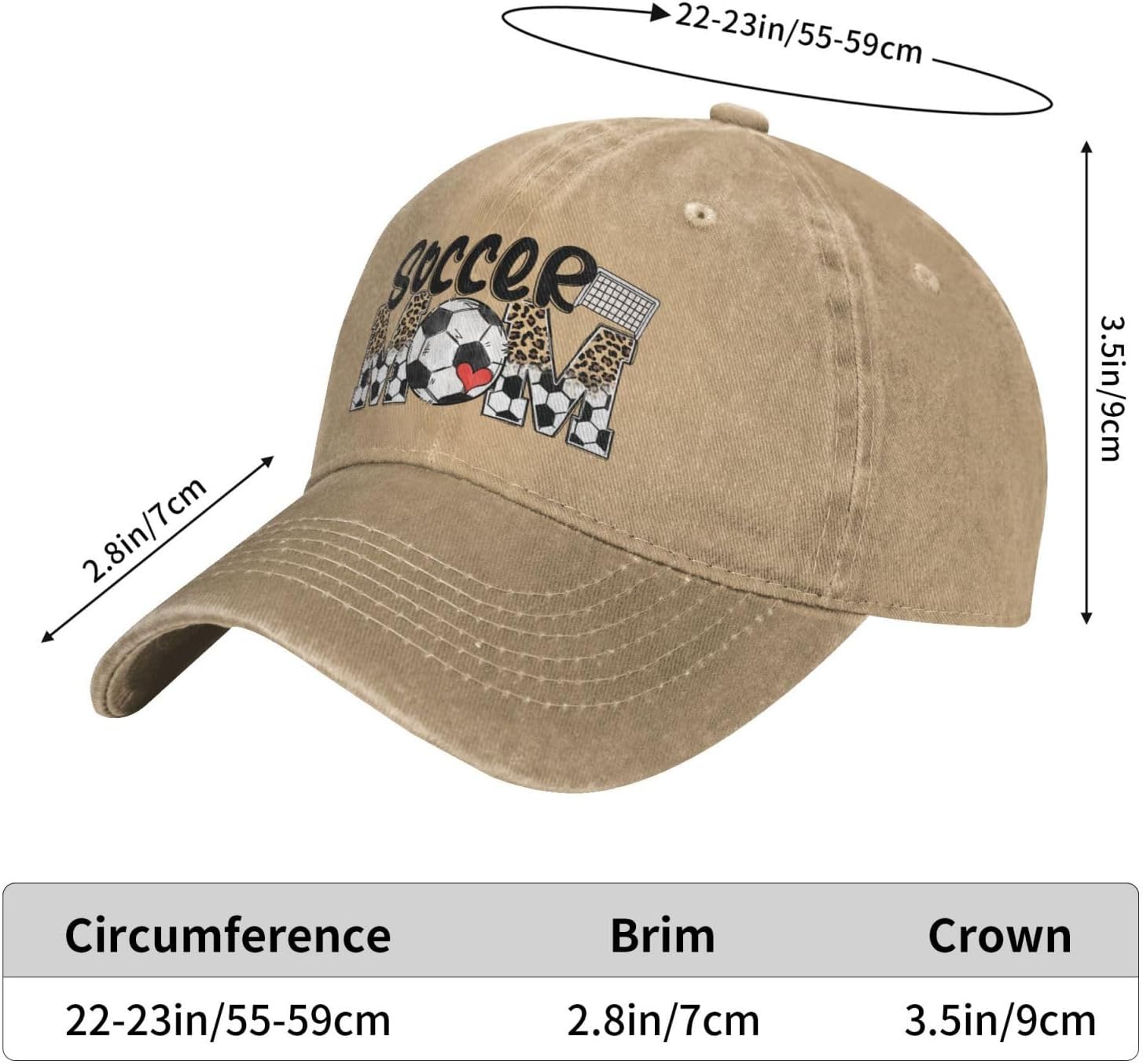 Softball Leopard Love Baseball Cap Golf Dad Hat Adjustable Original Classic Low Profile Cotton Hat Men Women - Image 3