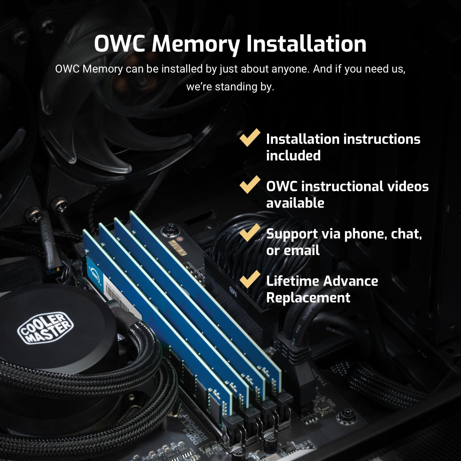 OWC 64GB (8 x 8GB) P DDR4 ECC Registerd CL21 PC4-21300 2666MHz SDRAM Memory Ram Upgrade Module Compatible with 2019 Mac Pro 8-Core (Model ID: MacPro7,1) (OWC2666R8M64)