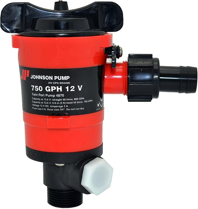 Johnson Pumps 48703 750 GPH Aerator/Livewell Pump, Bilge Pumps Amazon Canada