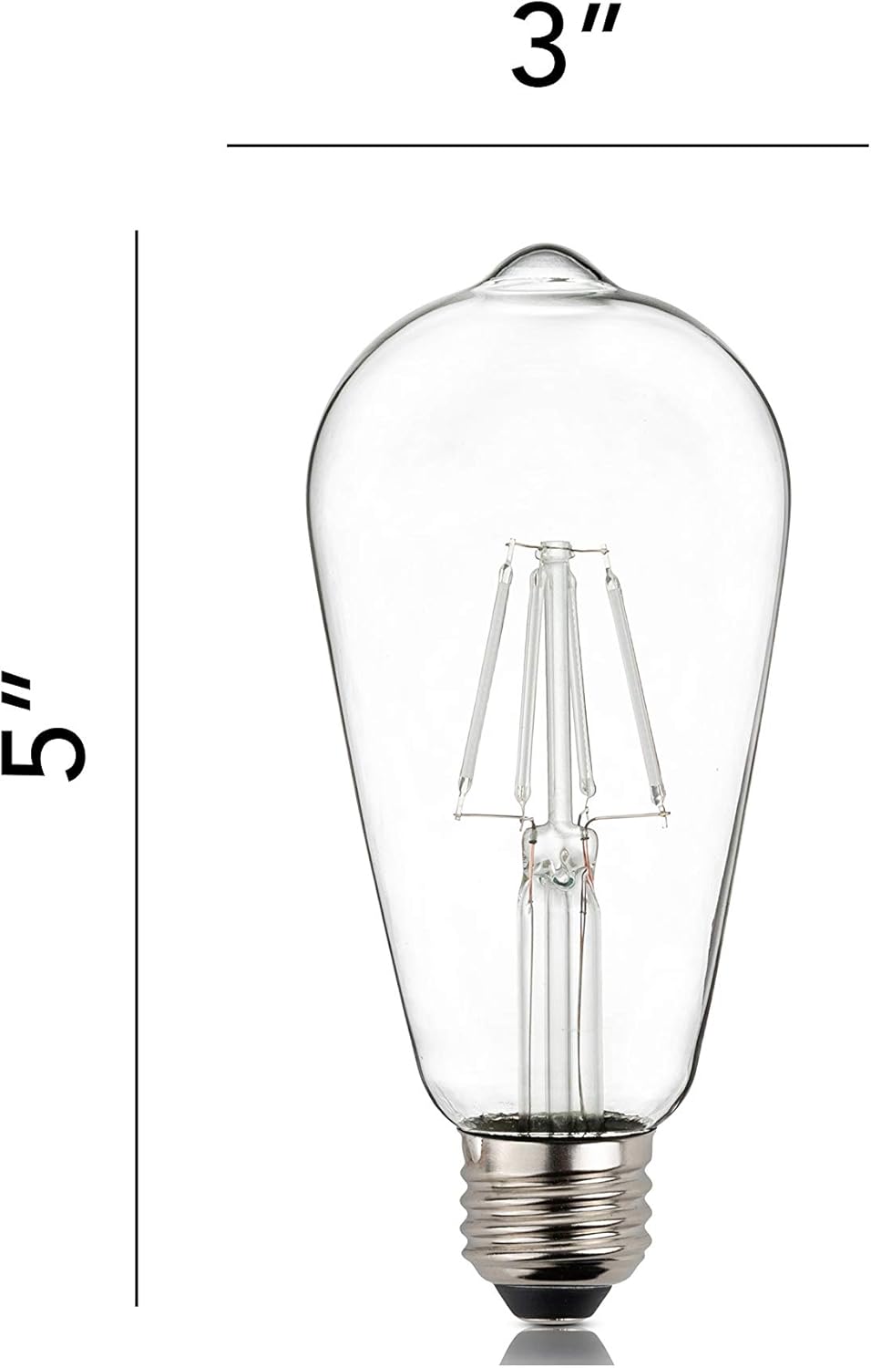 Lіmіtеd Stосk SleekLighting LED 4Watt Filament ST64 Blue Colored Light Bulbs – UL Listed, E26 Base Lightbulb – Energy Saving - Lasts for 25000 Hours - Heavy Duty Glass - 2 Pack