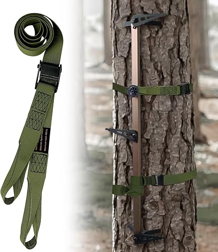 Correas de repuesto para palos de escalada de caza, soporte de árbol resistente, correas de palo de escalada para fijar la mayoría de plataformas y