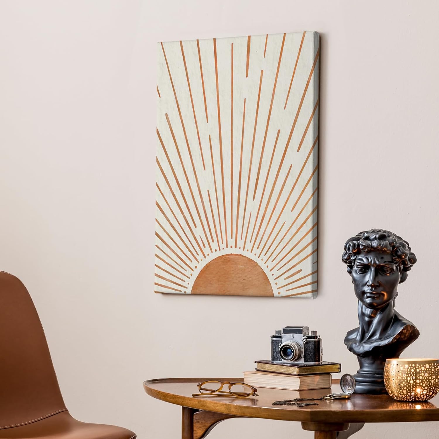 HIWX Winter Ski Wall Decor, Cozy Winter Skiing Framed Canvas Painting Wall Art Decor, Eat Sleep Ski Repeat Wall Art Home Decoration for Home Bedroom Living Room, 11x14 - Image 5