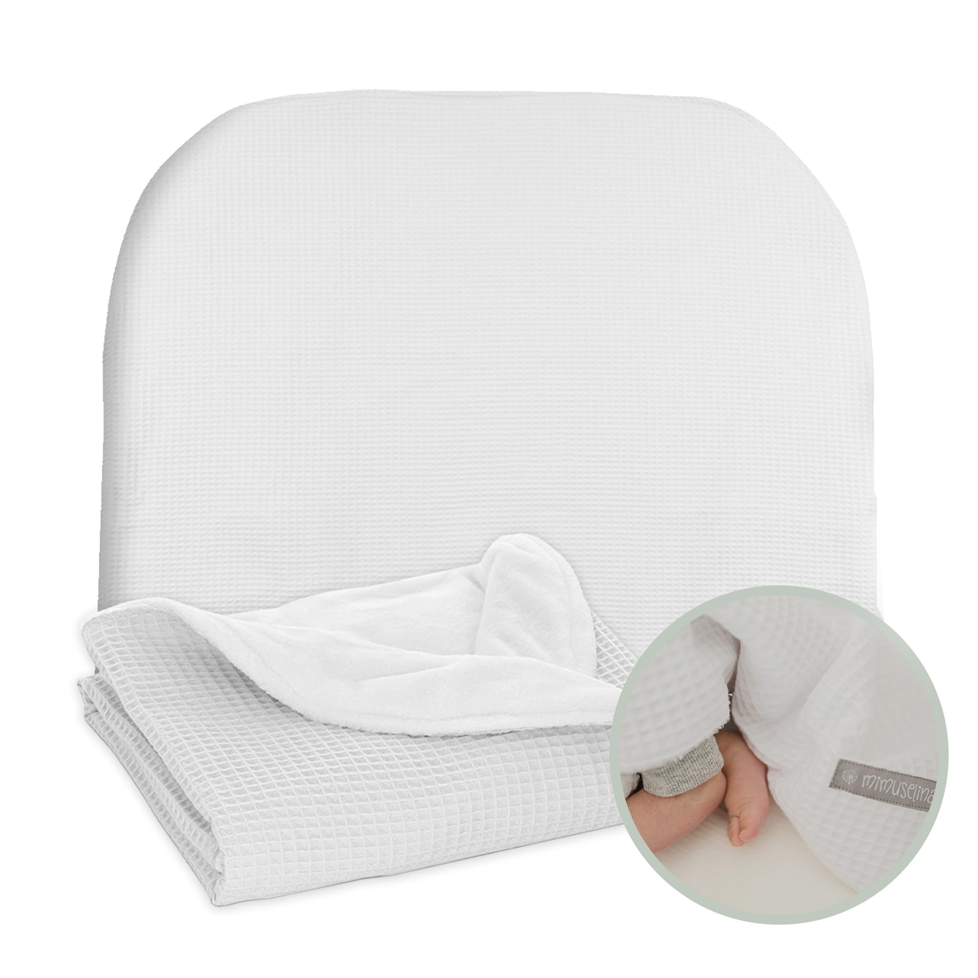 Coperta Neonato Trapuntata 70x105 Cm - Morbida, Calda E Multifunzione Con Stampa A Pallini - Foto 9