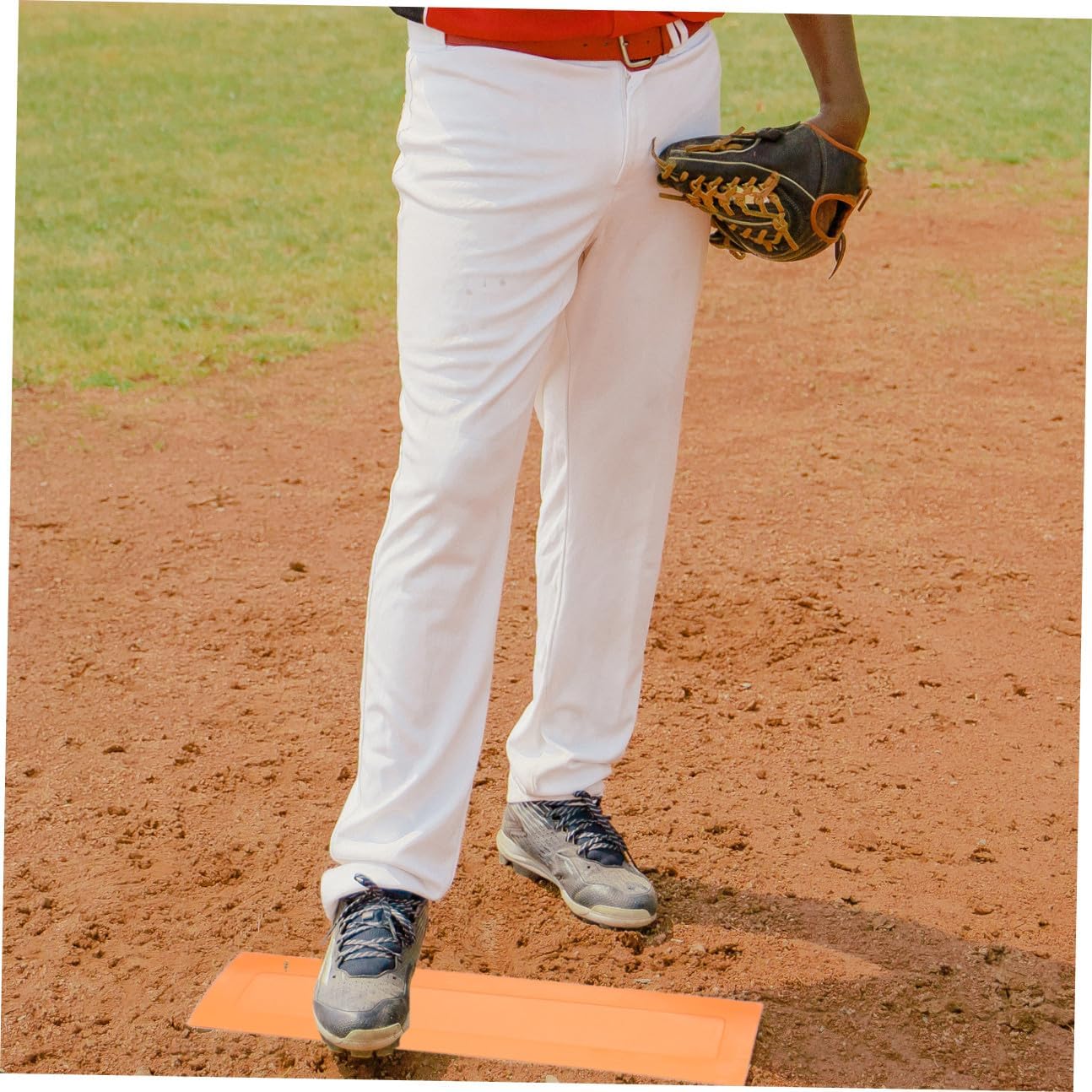 Abaodam 5-Piece Baseball Pitcher Rubber Base Set Non-Slip Kickball and Softball Plates Waterproof Training Equipment for Backyard and School Sports