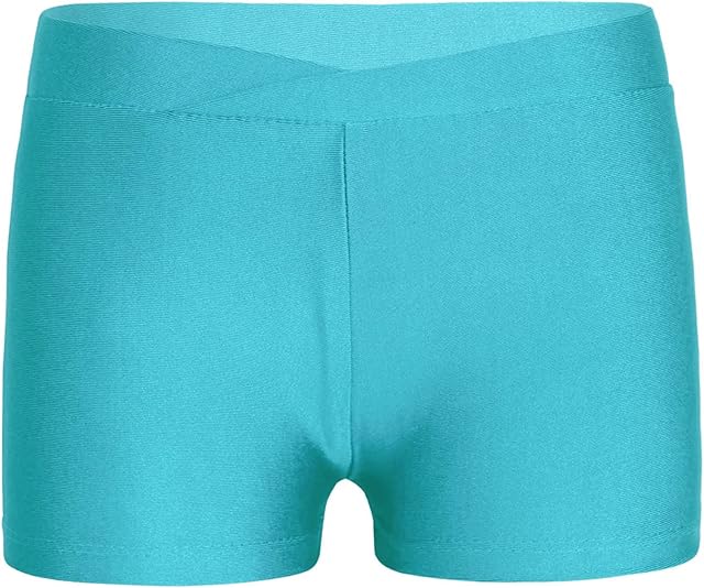 inlzdz Girls Kids Stretchy Gymnastic Dance Shorts Underwear Knickers Sports Exercise Cycling Running Shorts Hot Pants