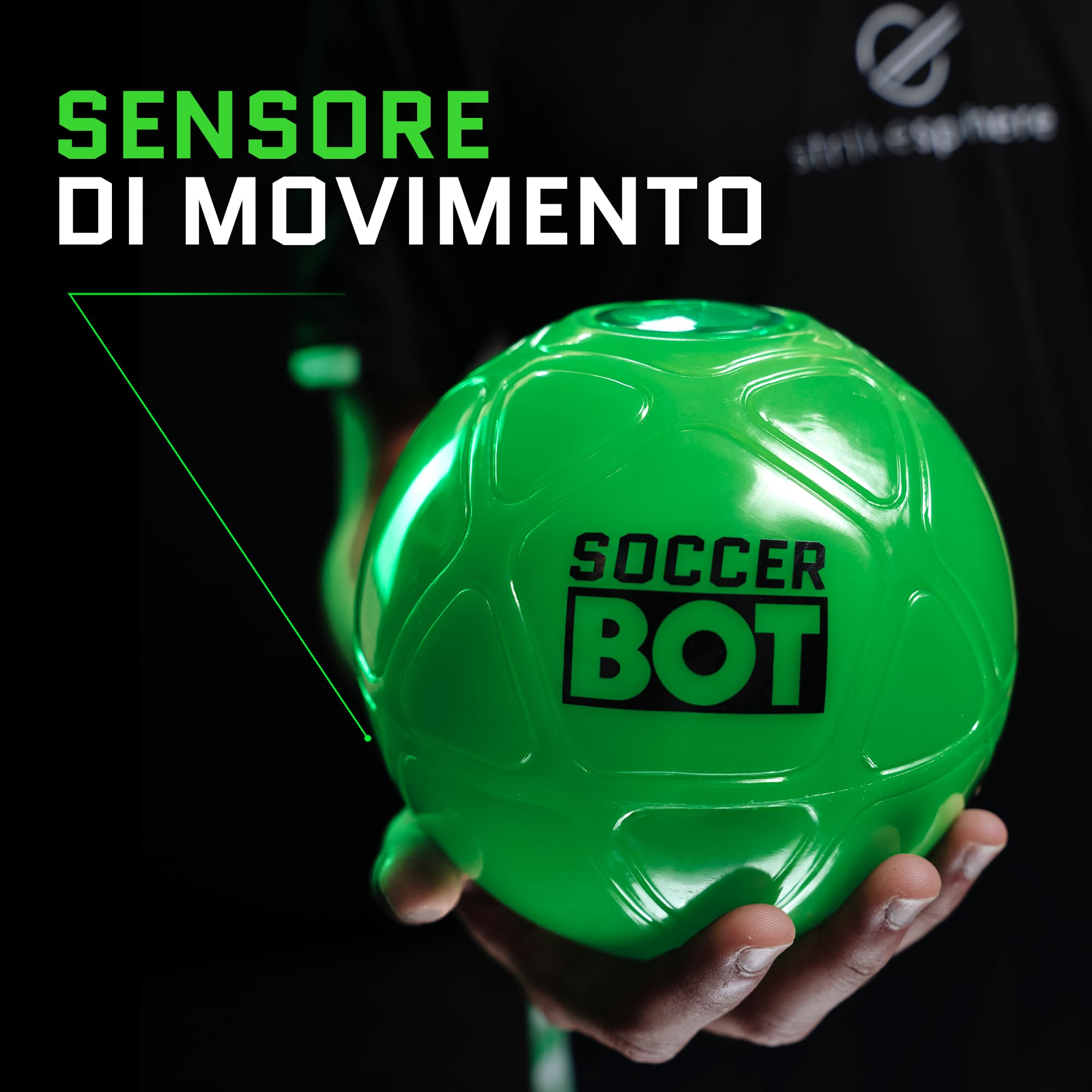 Smart Ball - Soccerbot, Entrenador Personal de Fútbol Indoor, Bot con Sensores para Seguir al Balón, Maniobrando para Probar tus Habilidades, Pantalla LCD para la Puntuación, Famosa (MR100000)