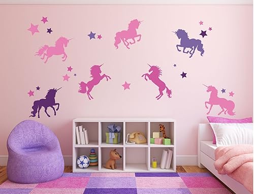 Miniatura 4 de Unicorn Stickers for Kids Room - Never Stop Believing Magical Themed Wall Decor - Vinyl Mural for Girls or Boys Bedroom, Baby Nursery, or Playroom