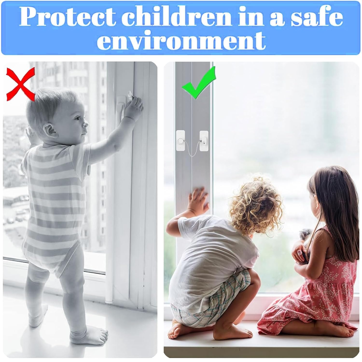 2 Lucchetti Per Frigorifero E Cassetti Per Bambini - Autoadesivi, Con Chiavi