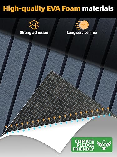 Vista 2 de FOCEAN Suelo de lancha de espuma EVA, cubierta de lancha, teca sintética, para suelo marino, para lancha motora, caravana, yate, kayak, tabla