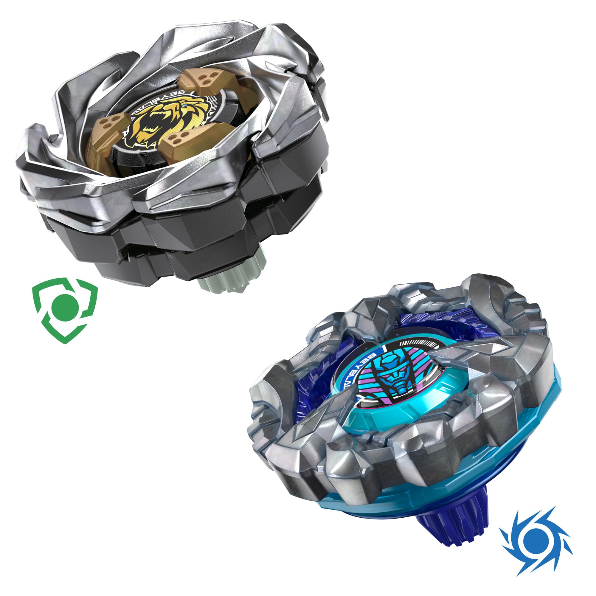 Hasbro Beyblade X Cowl Sphinx 1-80GF BX & Crest Leon 7-60GN UX