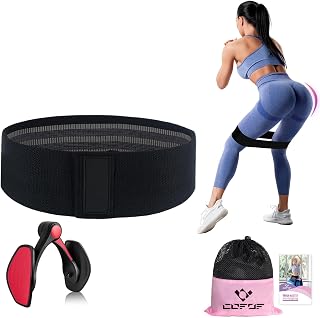Oberschenkeltrainer, 15-70lb Beckenbodentrainer für Frau, mit Fitnessbänder