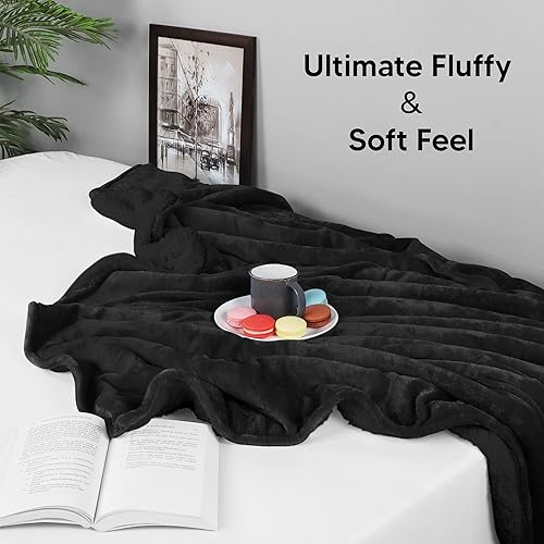 Miniatura 3 de Utopia Bedding Manta de cama Sherpa tamaño Queen, color rosa rosa de 480 GSM, manta reversible de forro polar para cama y sofá (90 x 90 pulgadas)