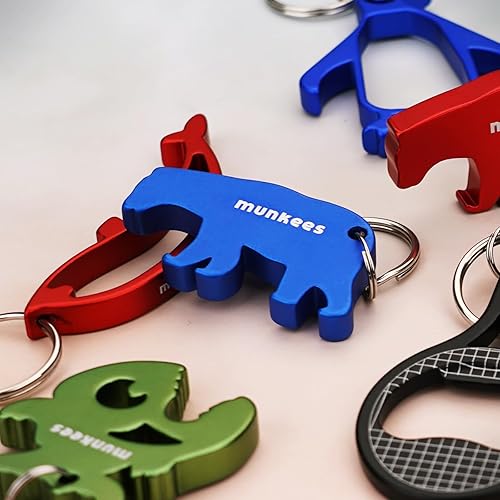 Miniatura 5 de Little Bear - Llavero abridor de botellas, paquete de 2 abridores de cerveza de aluminio, accesorios de viaje al aire libre, color verde