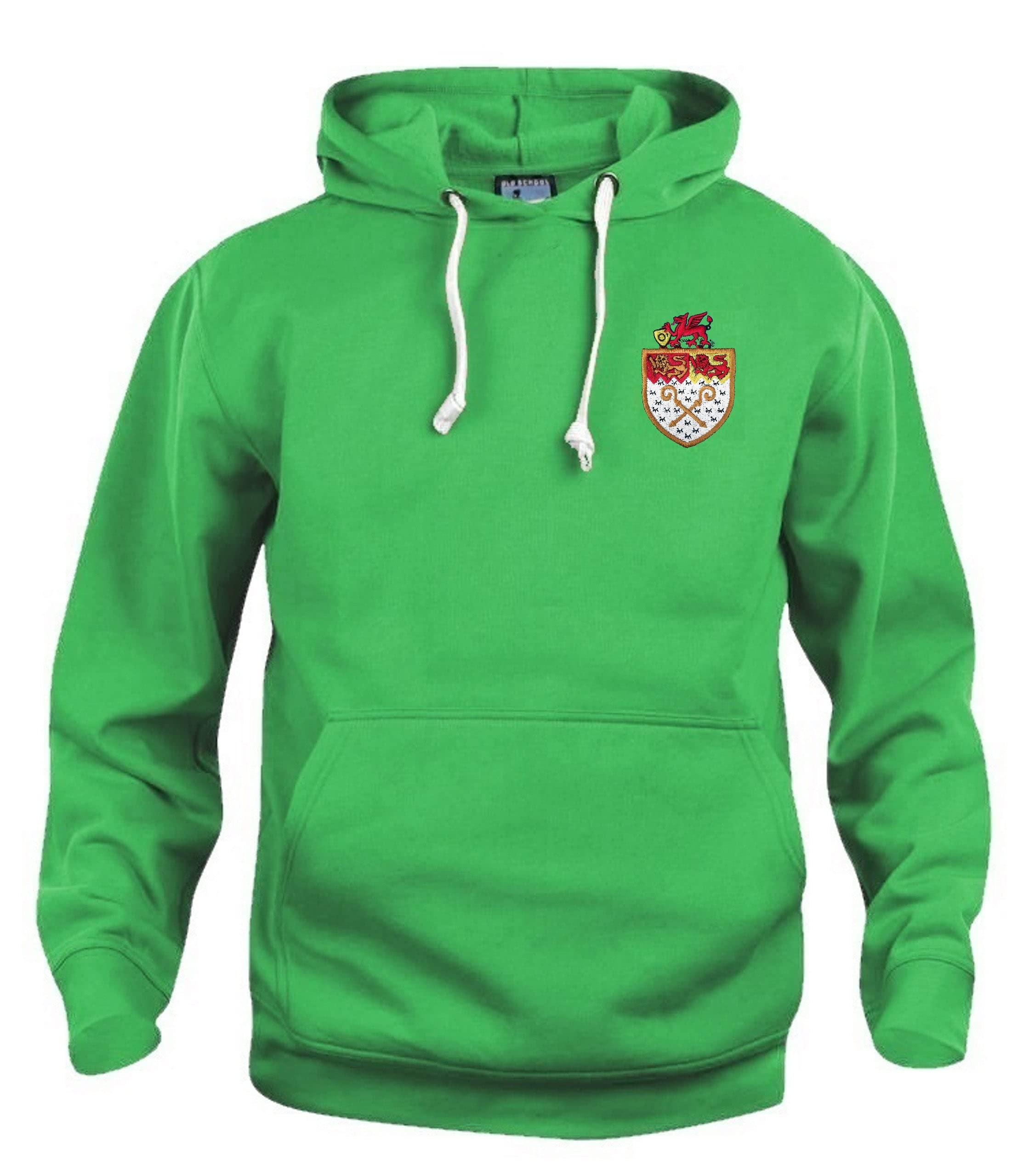 Old School Football Hoodie Green