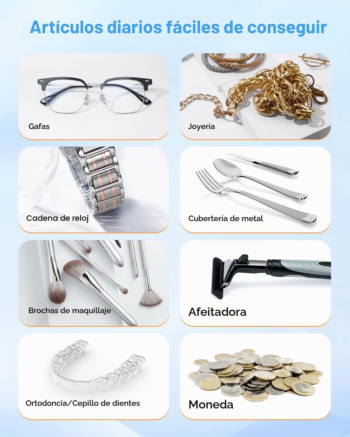 680ML Limpiador Ultrasónico y Limpiador de Gafas 45000Hz, Máquina de Ultrasonidos con Temporizador Digital para Joyas, Dentaduras Postizas, Férulas Dentales, Relojes y Accesorios