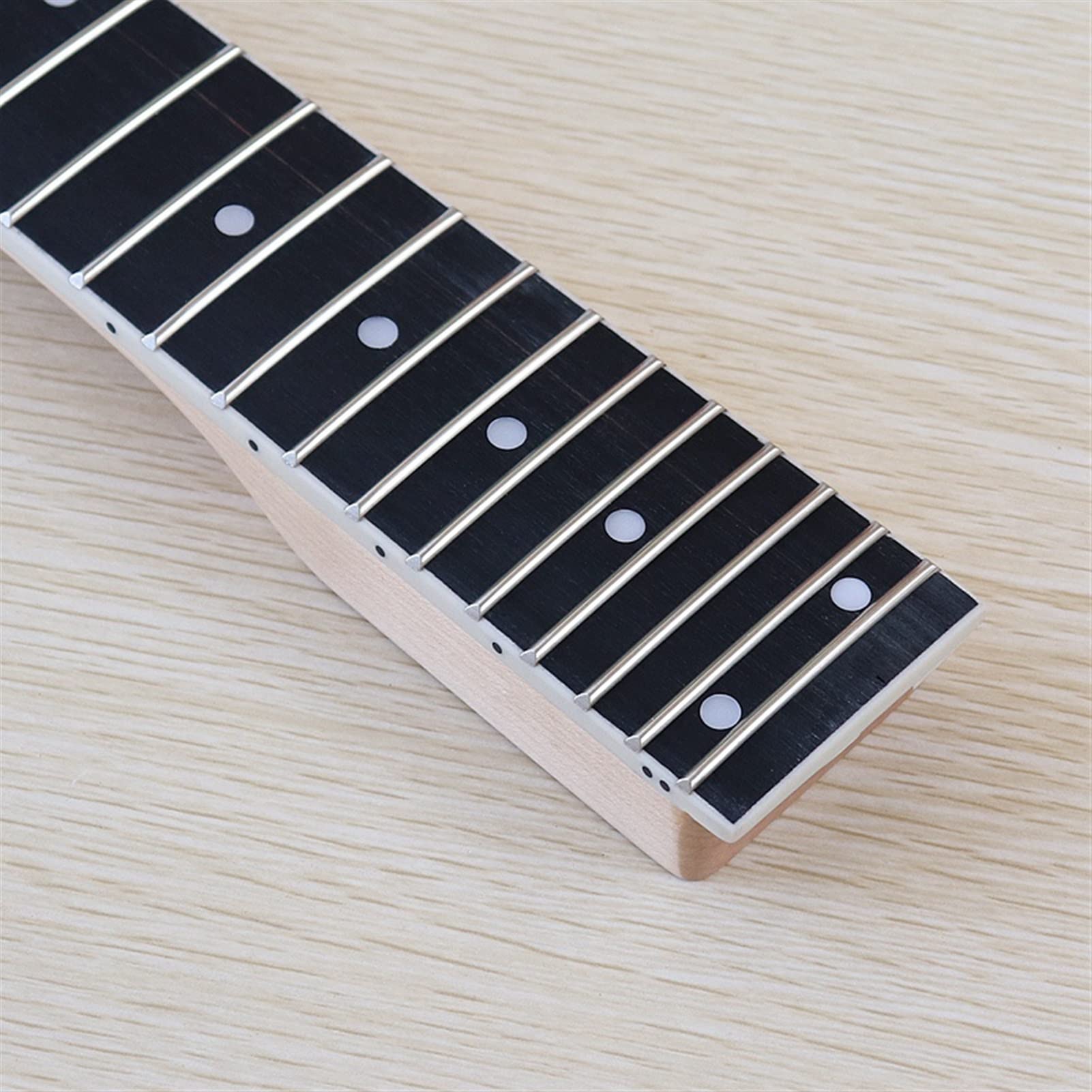 FLFL Negozio della Chitarra del Collo della Chitarra Elettrica Senza Testa Senza Testa 24 Frets Larghezza Naturale 5.6 Cm Manico Chitarra incompiuto
