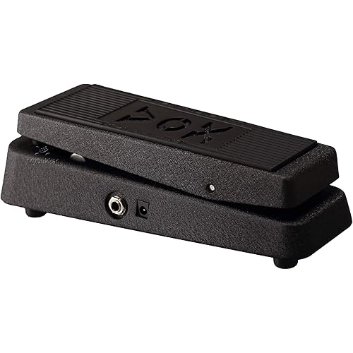 Vox V845 Classic Wah Guitar Effects Pedal w/All-black Coated Finish and 9-volt Power Supply Input
