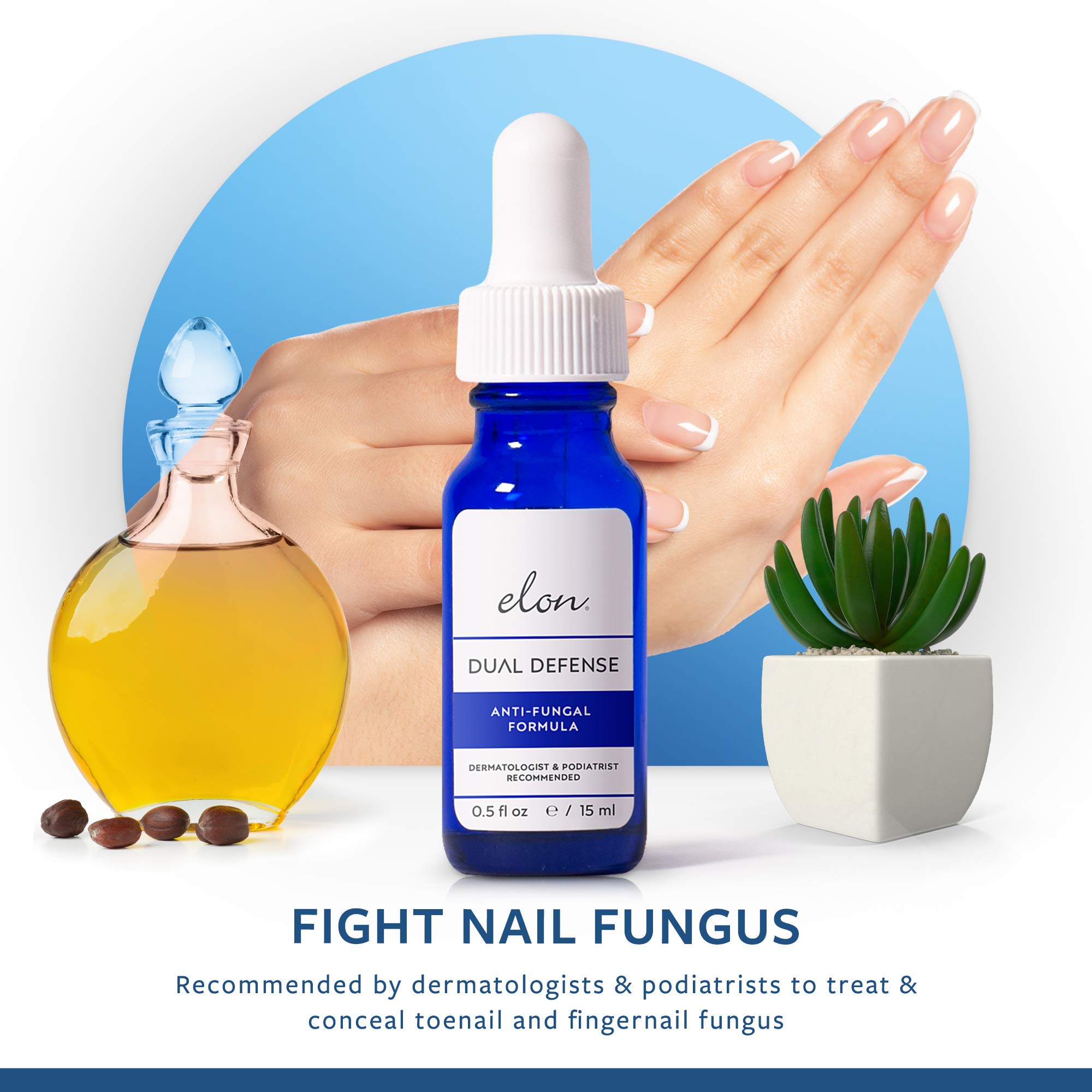 Elon Dual Defense AntiFungal Formula 25 Undecylenic Acid Treat