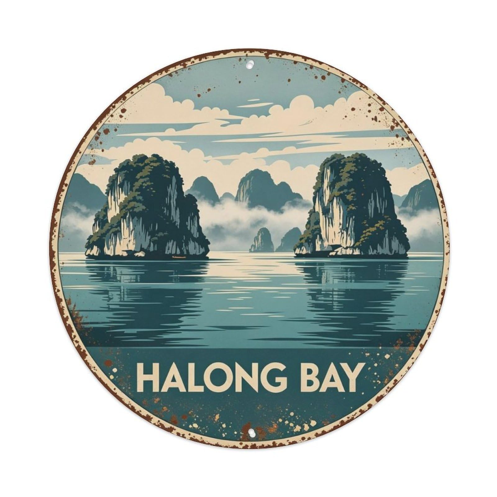 Ha Long Bay Metal Tin Sign Plaque