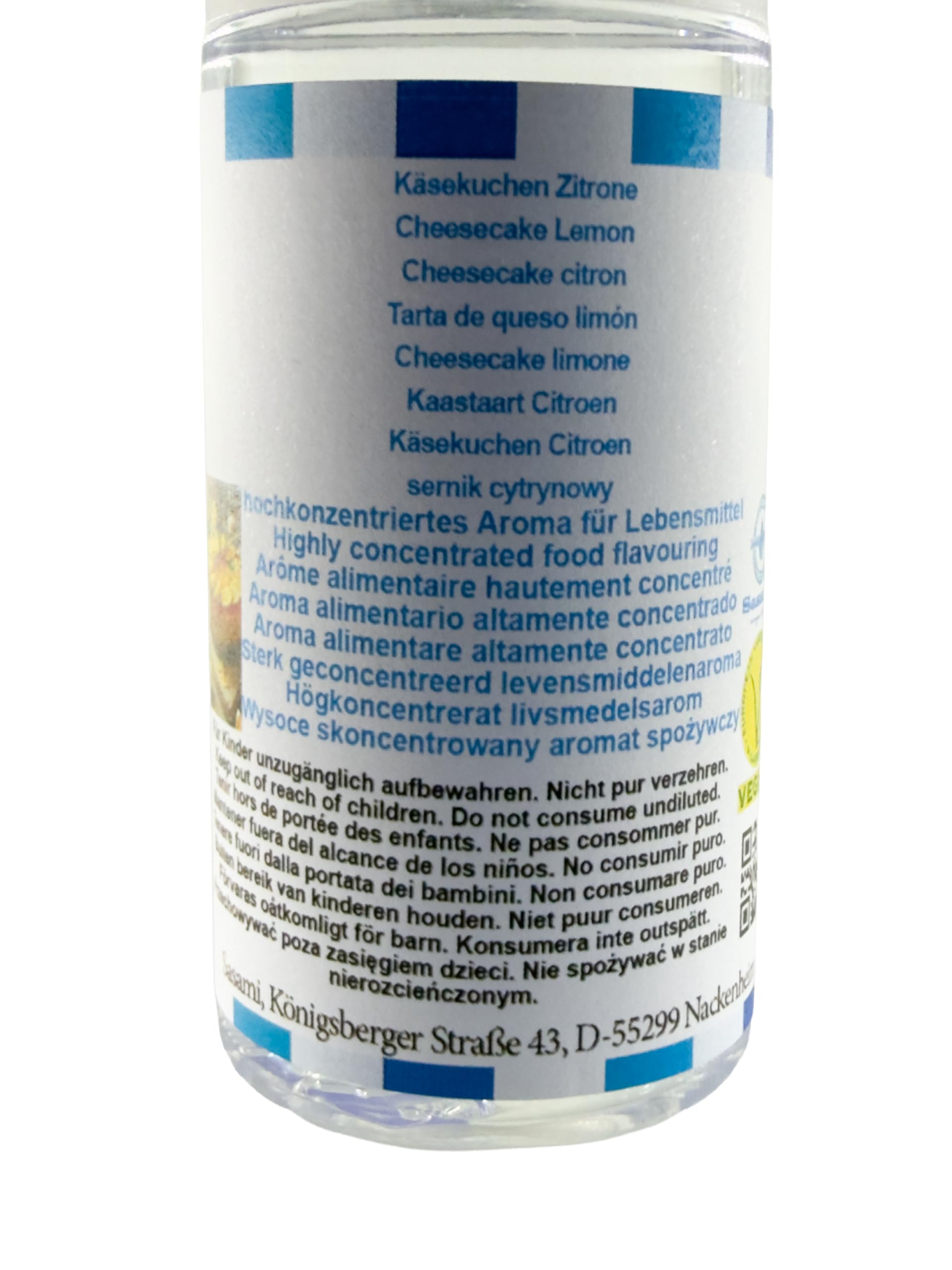 Käsekuchen Zitrone Aroma Konzentrat - Vegan - Sasami - 100ml