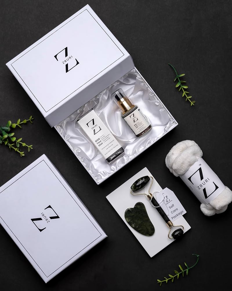 Zruri Face Elixir with Premium Facial Massager Tools | All day