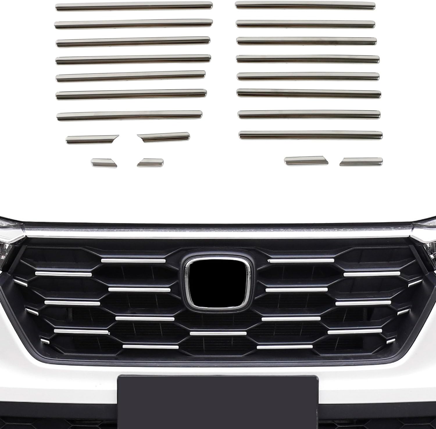 CTH for Honda CR-V CRV 2023-2026 Front Center Grille Decorative Stripe Cover Car Accessories 21pcs (Not fit for Hybrid)