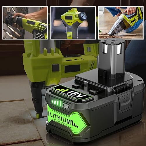 Miniatura 6 de Paquete de 2 paquetes actualizados de 7.0 Ah P108 de 18 voltios de repuesto para batería Ryobi de 18 V ONE+ Plus P102 P103 P104 P105 P107 P109 P122