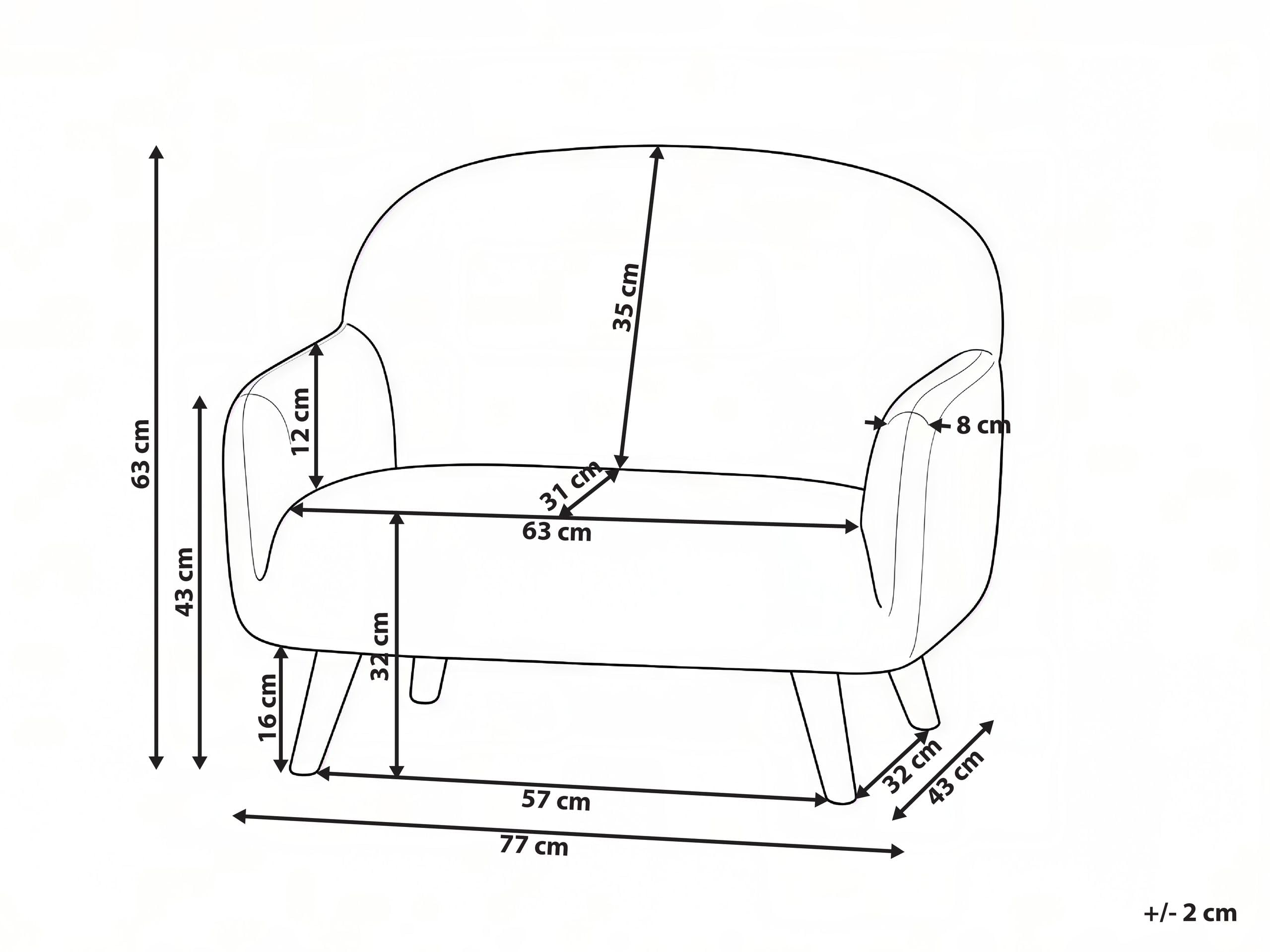 Sofa dziecięca dla dziecka kanapa do pokoju dziecięcego boucle beżowa Ottal