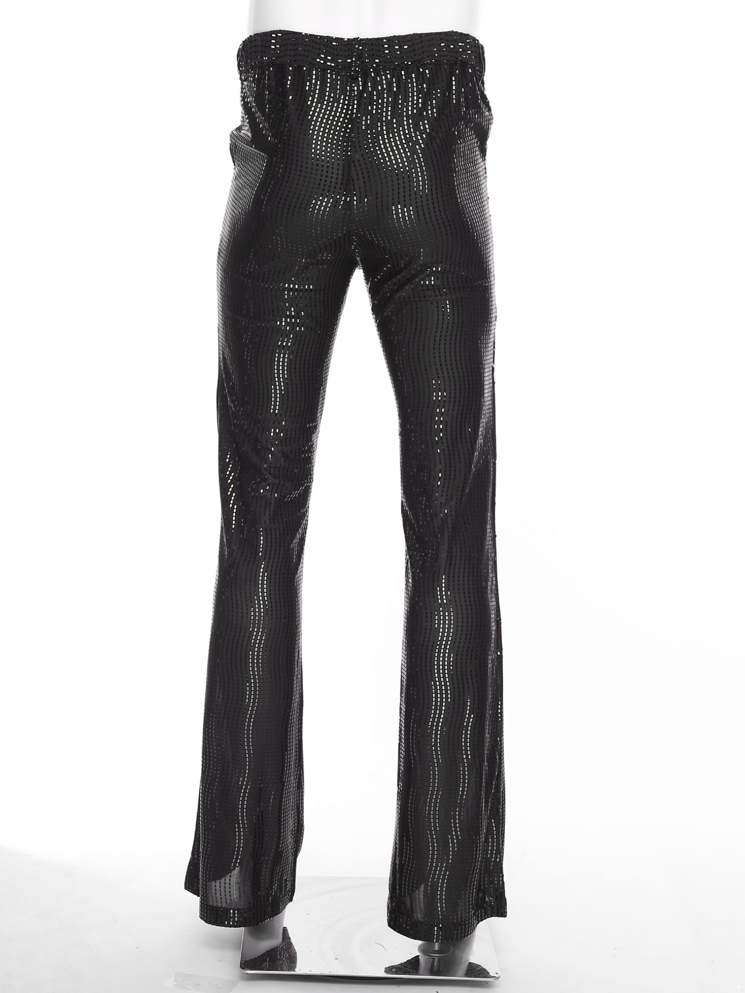 Choomomo Pantalones retro años 70 80 para hombre, brillantes, jazz, baile escénico