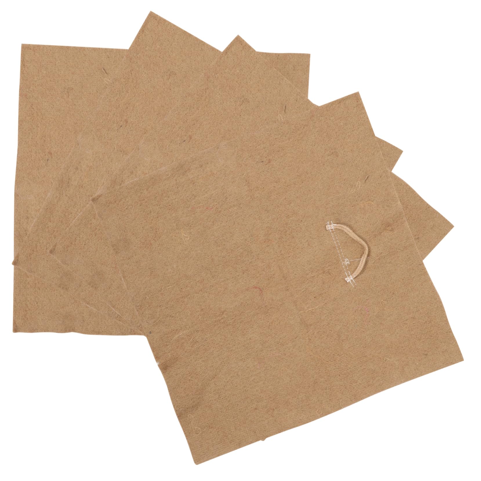 TOYANDONA 4piezas Bandejas De De Microvegetales Papel De Yute Almohadillas De Yute para Germinación