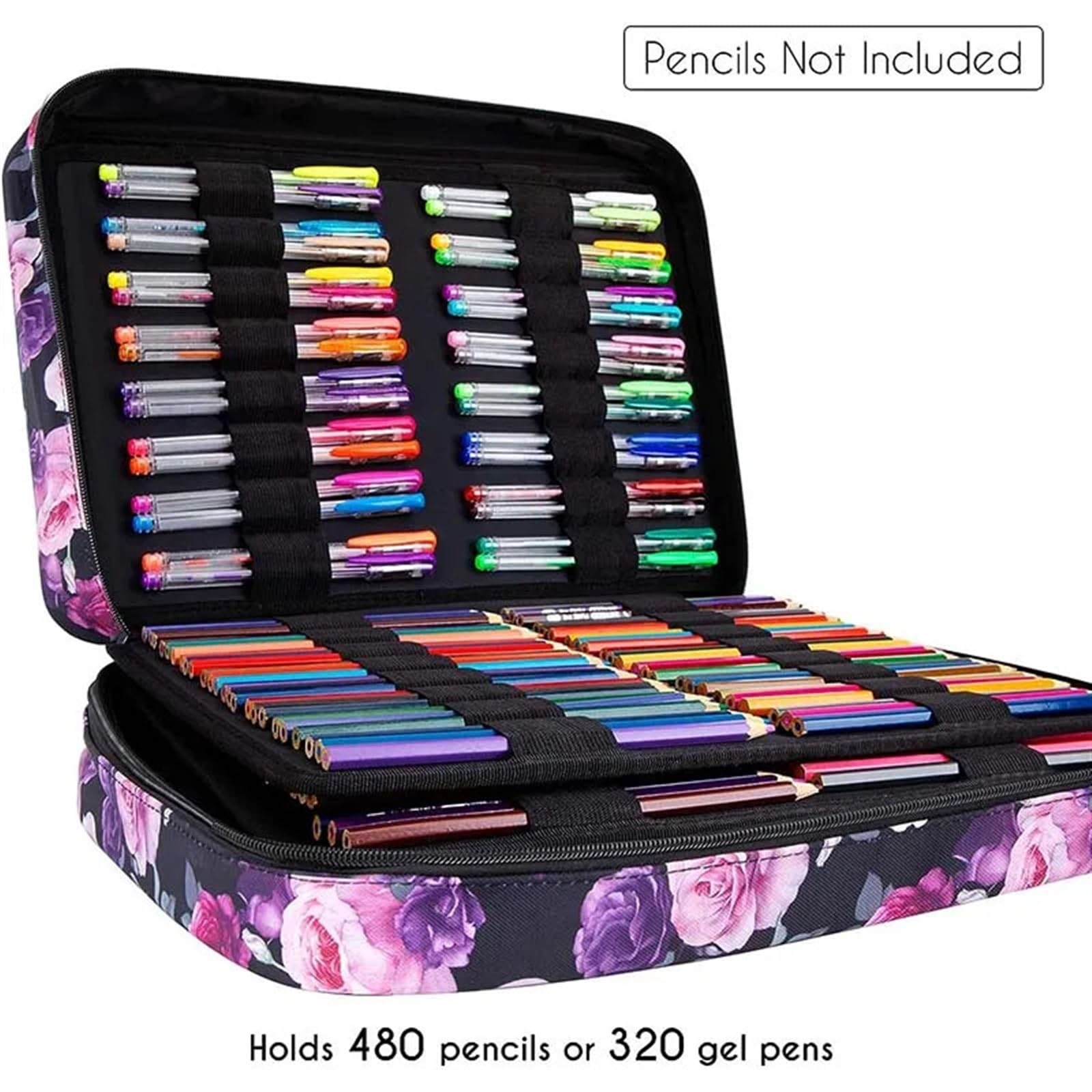 Trousse Feutre Trousse à Crayons de Grande capacité, Fournitures Papeterie 480, Organisateur Trousse