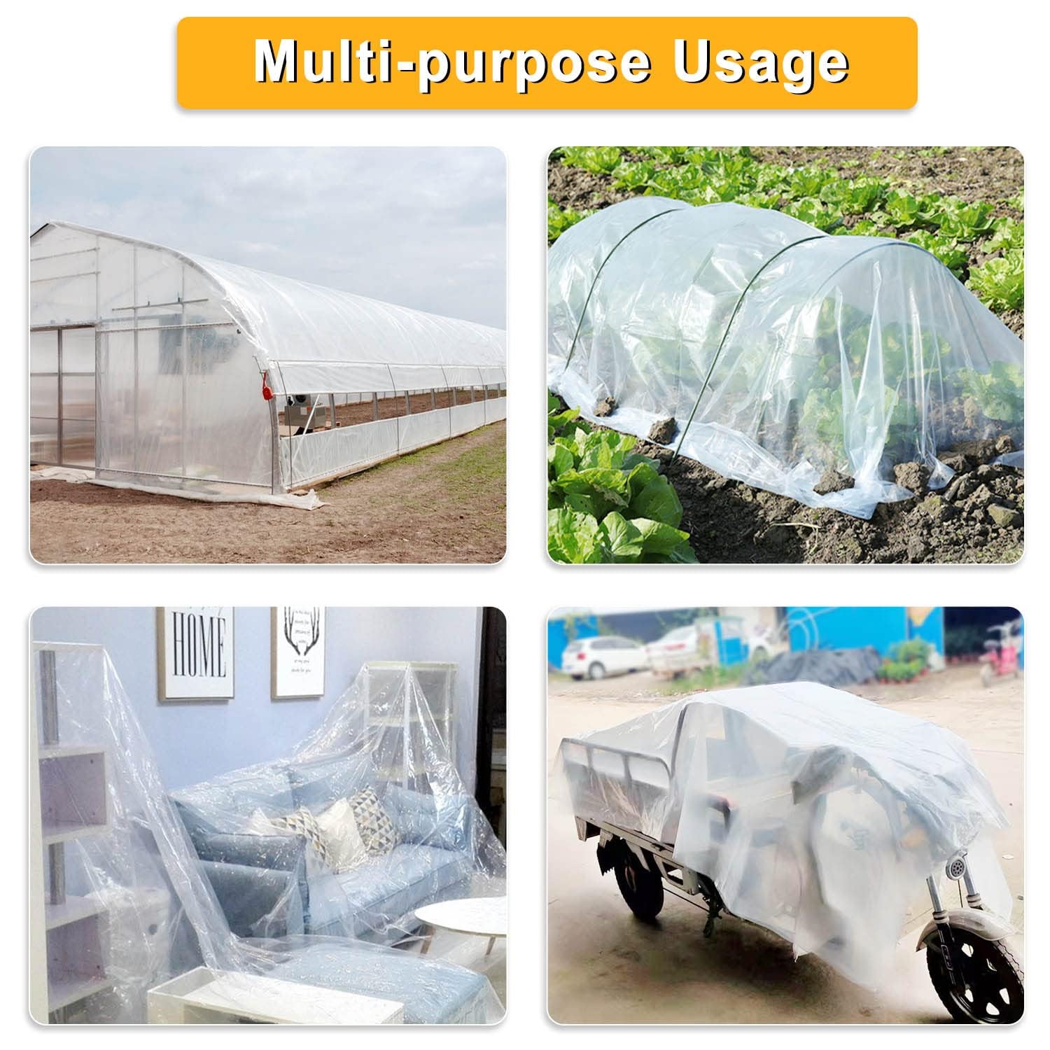 Telo Trasparente Con Occhielli - Serra Da Esterno In Plastica - Foto 8